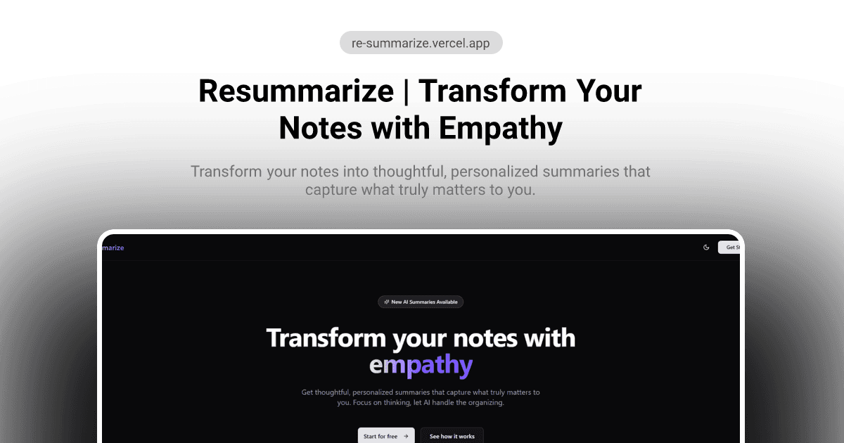 Resummarize